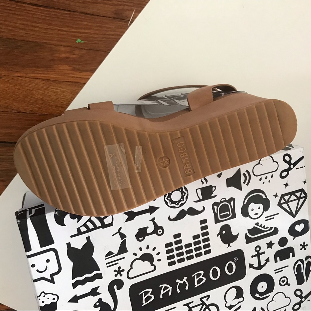 FINAL PRICE Bamboo Cuddle Sandal Wedges New In Box - Picture 4 of 5